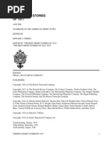 Download The Best Short Stories of 1917and the Yearbook of the American Short Story by Various by Gutenbergorg SN2394180 doc pdf