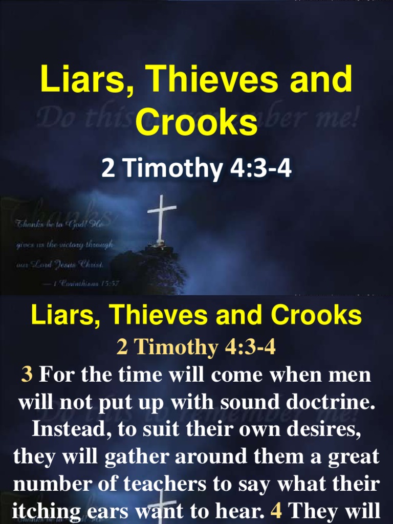 Liars, Thieves And Prosperity Theology Jesus
