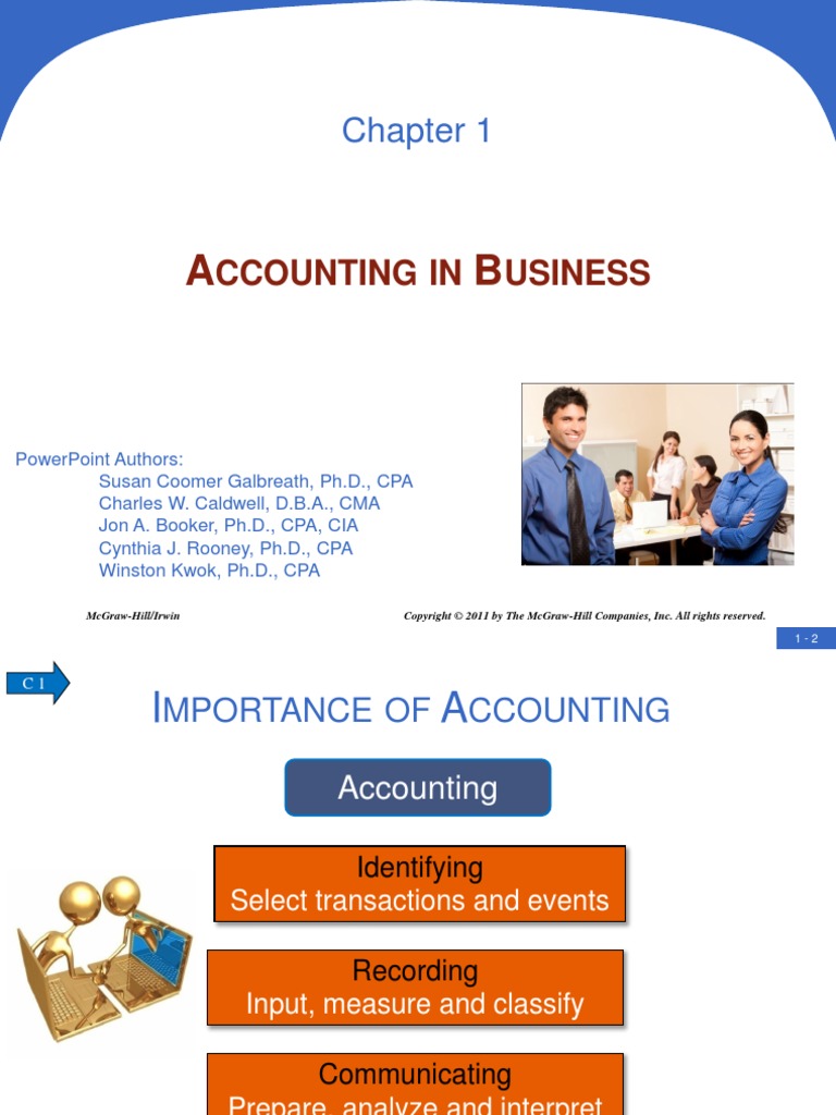 Principles of Financial Accounting - CH 1 Notes | PDF | Finance & Money ...