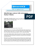 QinetiQ Signs Contract With Autonomous Surface Vehicles