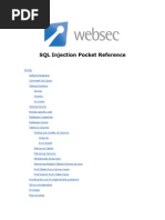 SQL Injection Pocket Reference
