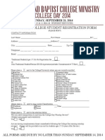 2014 College Day Registration (Form)