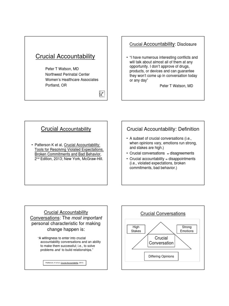 Crucial Accountability PDF Motivation Motivational