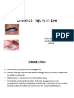 Chemical Injury in Eye