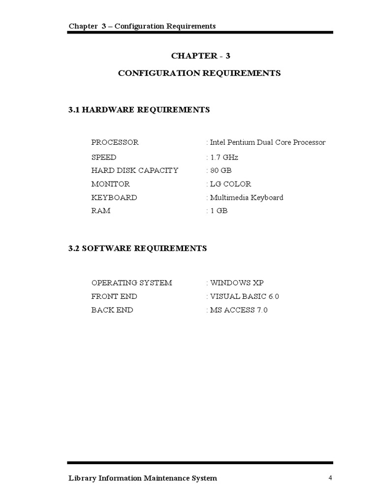 Chapter 3 Configuration Requirements | PDF