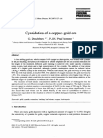 Cyanidation of A Copper Gold Ore PDF