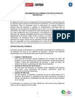 Anexo 2. Manual de Diligenciamiento Del Formato de Postulacion de Proyectos