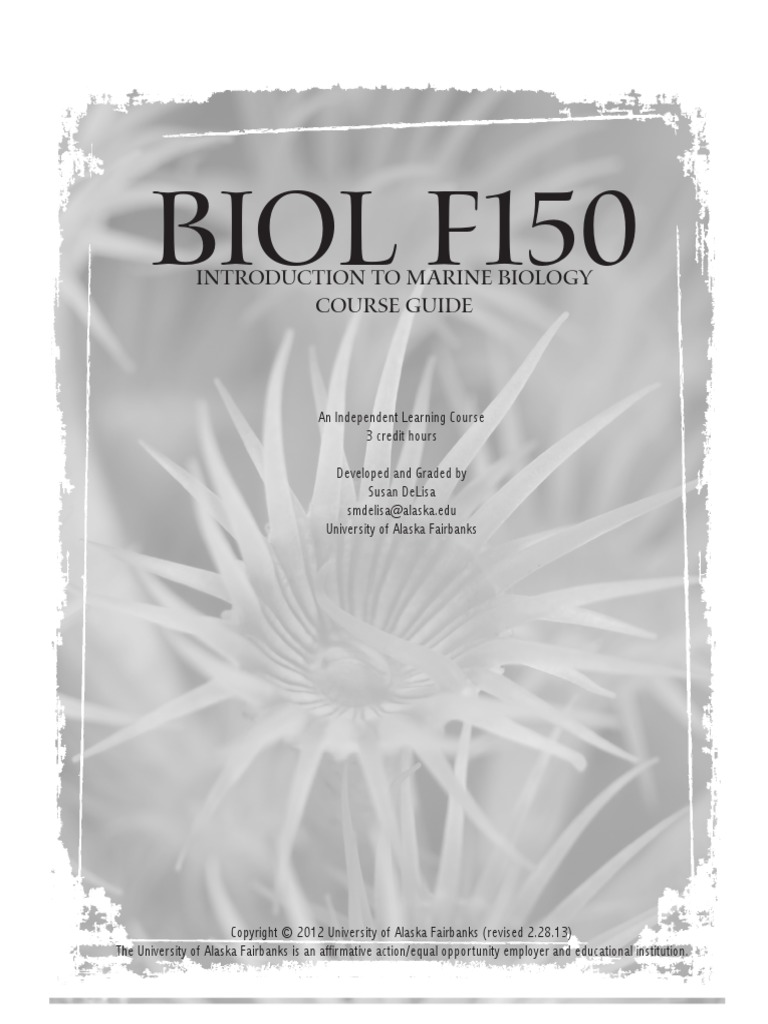Introduction To Marine Biology | PDF | Marine Biology | Oceans
