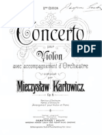 M.karlowicz Violin Concerto