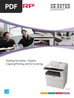 AR-5520D AR-5516D: Desktop Versatility-Duplex Copying/Printing and A3 Scanning