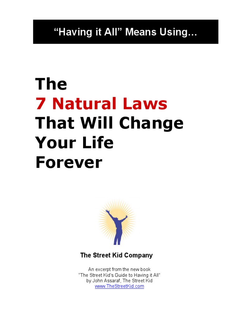 The 7 Natural Laws Universe Reality