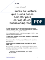 21 Errores de Lectura Que Nunca Debes Cometer - 21 Errores de Lectura Que Nunca Debes Cometer