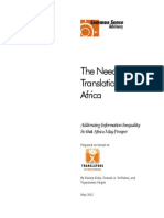 The Need For Translation in Africa PDF
