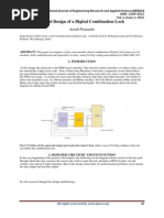 Digital Design of A Digital Combination Lock