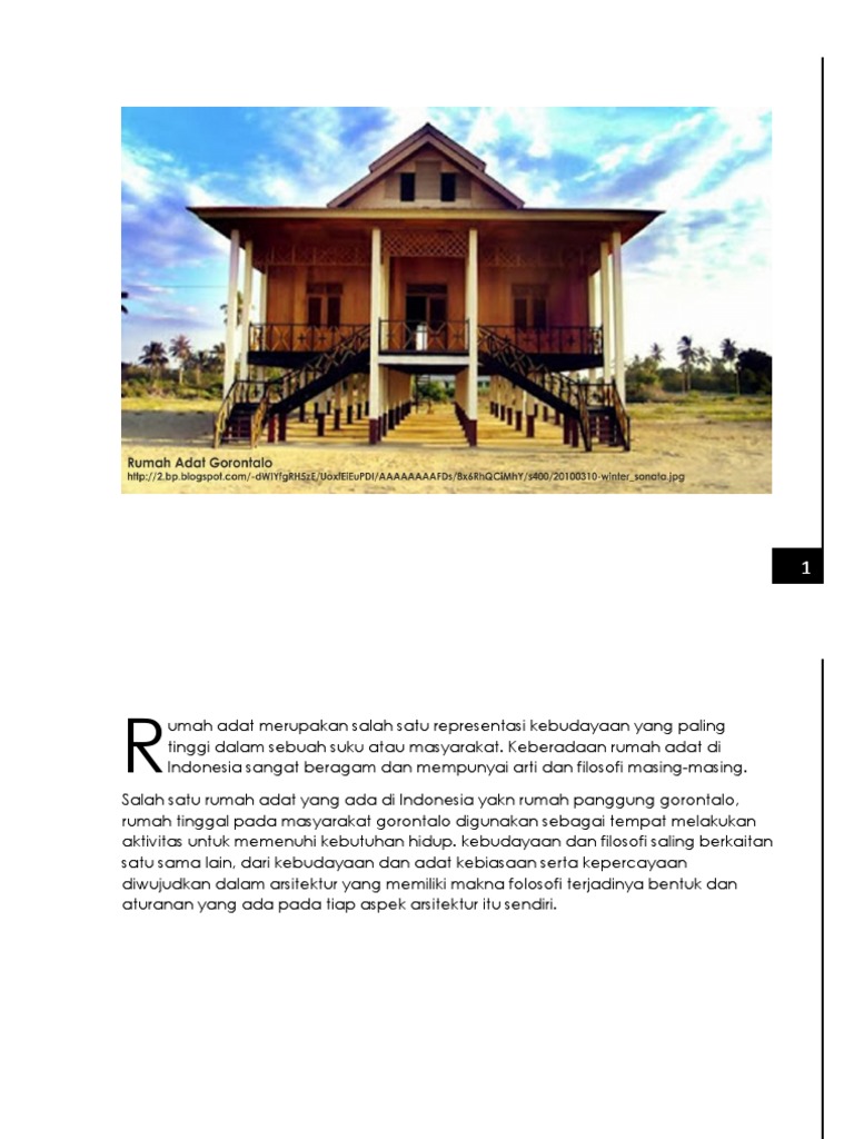 Download Rumah Adat Gorontalo Gif
