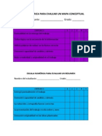 Escala Numrica para Evaluar Un Mapa Conceptual