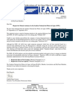 Request For Mutual Assistance by The Syndicat National Des Pilotes de Ligne (SNPL)