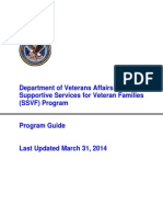 SSVF Program Guide March31 2014