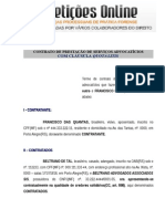 Contrato de Honorários Advocatícios Com Cláusula Quota Litis