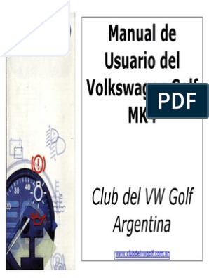 Vw Golf Iv Manual Del Usuario | Pdf