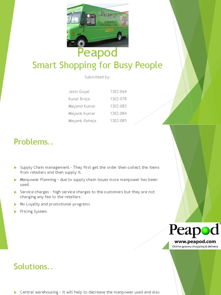 Peapod Smart Shopping For Busy People PDF