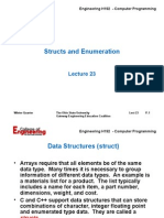 Structs and Enumeration: Engineering H192 - Computer Programming