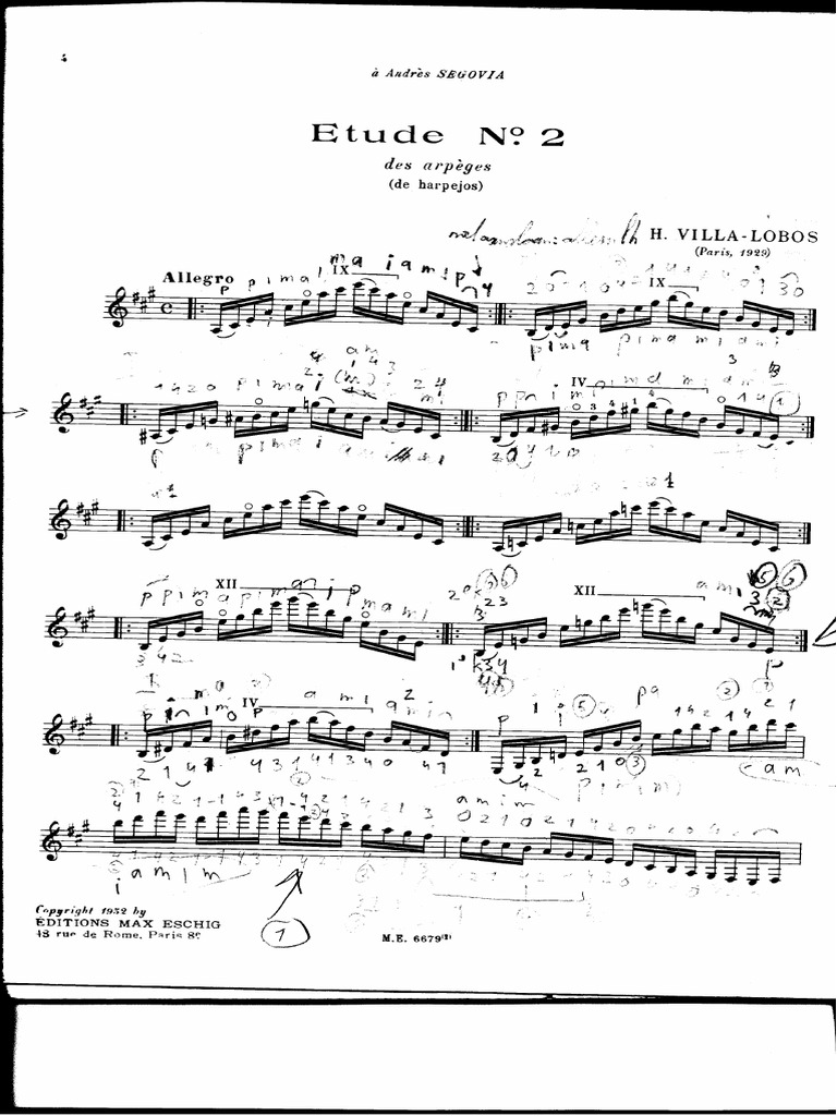 VillaLobos, Heitor Etude No.2