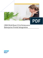 CRM WebClient UI %26 Netweaver Enterprise Portal Integration