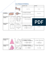 Formulas Aras y Volumen