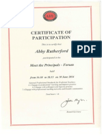 meet the principals forum certificate
