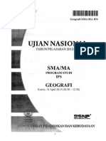 Soal-Soal UN Geografi Tahun 2011-2012