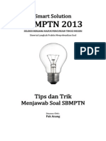 Smart Solution Tips Trik Mengerjakan Soal SBMPTN 2013
