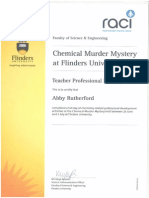 chemical murder mystery certificate