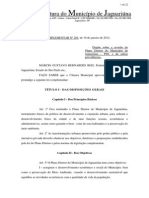 Lei Complementar 204 revisa Plano Diretor de Jaguariúna
