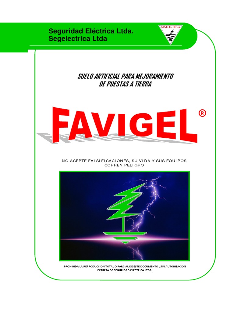 FAVIGEL | PDF | Suelo | Resistividad Eléctrica y Conductividad