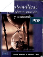 Matematicas Para Administracion y Economia Parte01