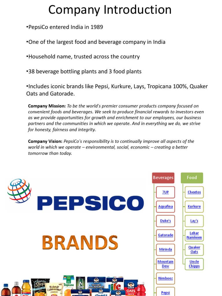 Marketing Model PepsiCo India | PDF | Pepsi Co | Business Economics
