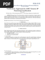 Verification Approach For ASIC Generic IP Functional Verification