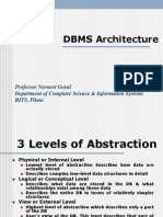 DBMS Architecture: Professor Navneet Goyal Department of Computer Science & Information Systems BITS, Pilani