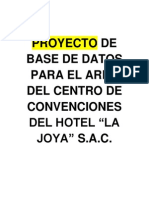 Proyecto de Base de Datos Hotel La Joya