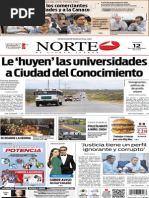 Periódico Norte edición del día 12 de septiembre de 2014