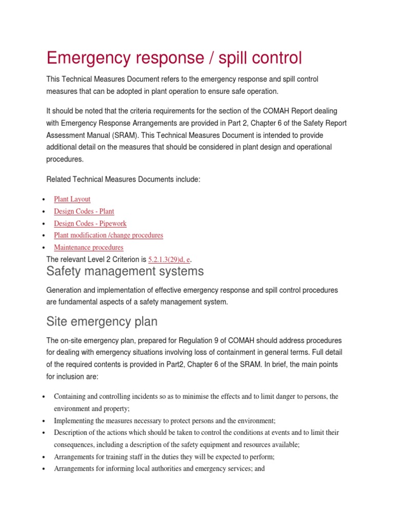 Emergency Response and Spill Control PDF Emergency Firefighting