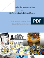 Búsqueda de Información y Referencias Bibliográficas