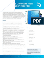 Dual Orifice Constant Flow Bubbler Datasheet