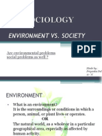 Environment VS Society