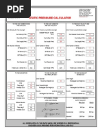 Static Pressure Calculator