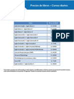 Precios Cursos Libros Diarios