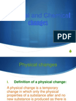 Physical and Chemical Changes Comparison