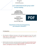 Bearing Capacity of Model Battered Pile Group Under Vertical Loading