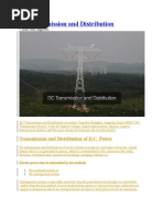 DC Transmission and Distribution